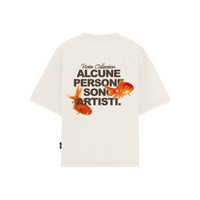 Remera Oversize Fish - Off White thumbnail 2