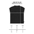 Musculosa Boxy Waffle - Negro - tienda online