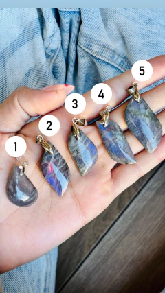 MEDALLONES DE LABRADORITA VIOLETA PUBLICACIÓN N°2 - comprar online