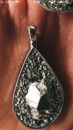 Collar Gota pirita incrustada - comprar online