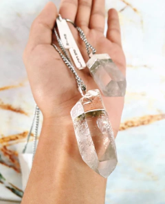 Dije Cuarzo Cristal en Bruto. Piedras Namaste Mayorista 