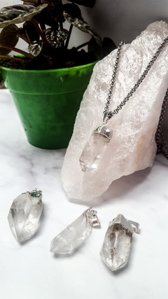 Dije Cuarzo Cristal Piedras Naturales Namaste Mayorista