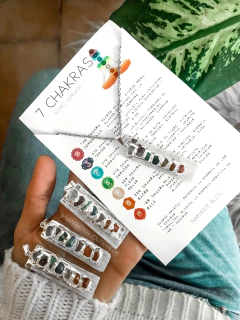 Collar SELENITA siete chakras - comprar online