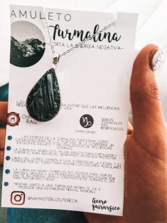 Amuleto PEACE turmalina (OVALO-CIRCULO-GOTA) en internet