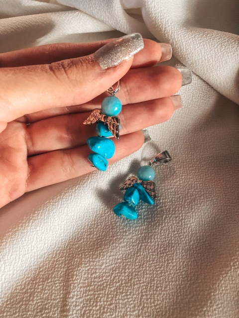 PACK dijes Angelitos x3 TURQUESA