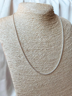 Pack de cadenas de acero blanco (acero quirúrgico con baño de plata y niquelado) modelo rolo cuadrada de 50 CM para collar. 