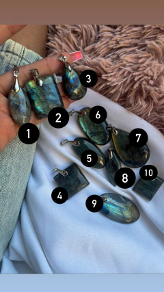 Cabujones de Labradorita Blue perforados. Piedra natural Labradorita Blue de alta calidad, orígen Madagascar. 