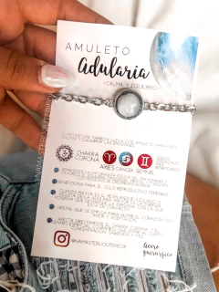 Amuleto LUCKY adularia y pirita - comprar online