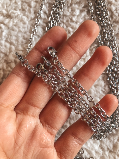 PACK cadenas collar singapur finas 50 cm