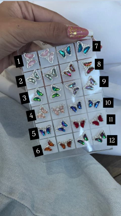 Aros butterfly pasantes AB - Piedras Namaste 