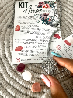 Amuleto COLLAR relicario amor eterno - Piedras Namaste 