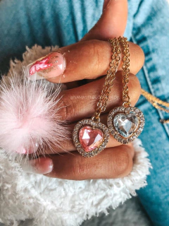 Collar HEART strass - comprar online