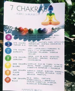 7 chakras piedras naturales - comprar online