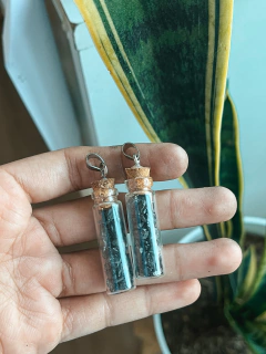 Pack dijes frasquitos energeticos TURMALINA X2