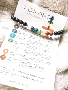 7 chakras ónix negro