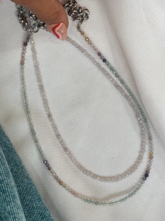 Collar HAMSA facetados - Piedras Namaste Bijouterie 