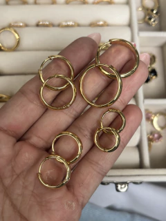 Argollas cubanas goldie - comprar online