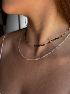 Collar HAMSA facetados