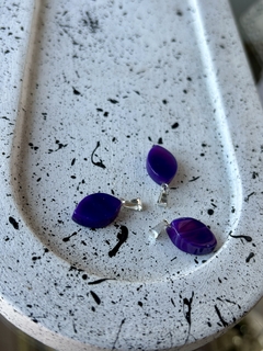 MINI HOJA ÁGATA VIOLETA X3 U.