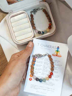 Pulsera chakras rudraksha en internet