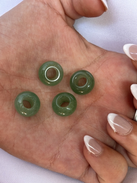 DONITAS PIEDRA PI CUARZO VERDE 14 MM. X2 U.