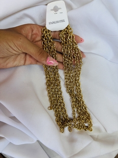 PACK CADENAS COLLAR TIFFANY ACERO DORADO 45 CM X10 Unid. - comprar online