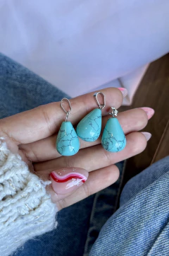 GOTAS 3D MINI HOWLITE TURQUESA X3 U. - comprar online