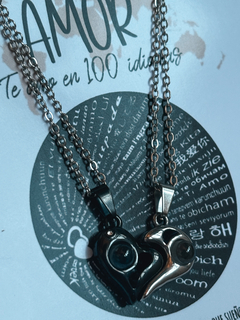 Collar Te amo en 100 idiomas para compartir imán - comprar online
