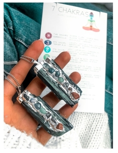 Turmalinas con siete chakras piedras namaste