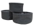 DECO Canastas Bucle x 3 Grey - comprar online