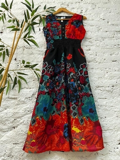 Vestido estampado con bolsillos - comprar online