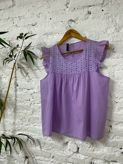 Musculosa con brodery en el pecho - My Bamboo Spirit