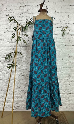 Solero hindú estampado con bolsillos