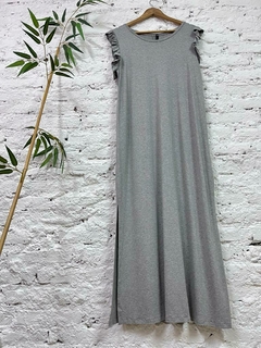 Vestido largo de modal con volados - tienda online