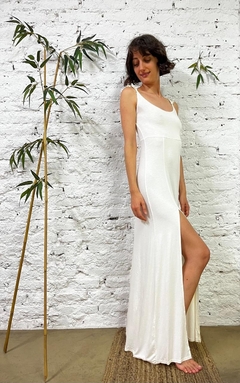 Vestido de modal con tajo - comprar online