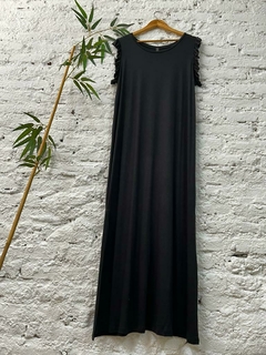 Imagen de Vestido largo de modal con volados