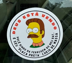 Adesivo Ned Flanders Rat Look