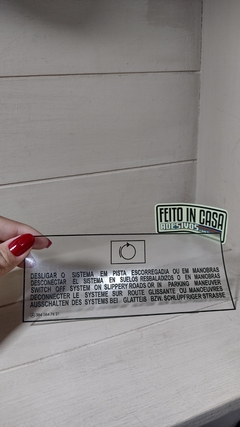 Adesivo Para-brisa Mercedes Desligar o Sistema
