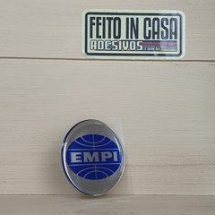 Adesivo Resinado Empi Cromado e Azul 4,2cm - comprar online