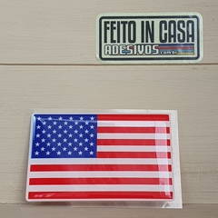 Adesivo Resinado Bandeira Estados Unidos EUA