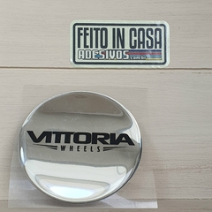 Adesivo Resinado Vittoria Wheels Cromado 6,9cm