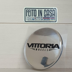 Adesivo Resinado Vittoria Wheels Cromado 6,9cm na internet