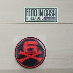Adesivo Resinado 6 Cilindros Redondo