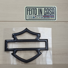 Adesivo Resinado Harley Davidson Preto