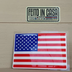 Adesivo Resinado Bandeira Estados Unidos EUA Maior