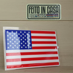 Adesivo Resinado Bandeira Estados Unidos EUA Maior - comprar online