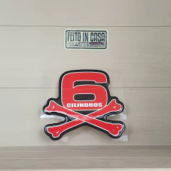 Adesivo Resinado 6 Cilindros 11cm