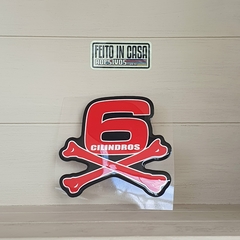 Adesivo Resinado 6 Cilindros 11cm - comprar online