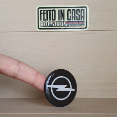 Adesivo Resinado Opel Preto e Branco 3,9cm - comprar online