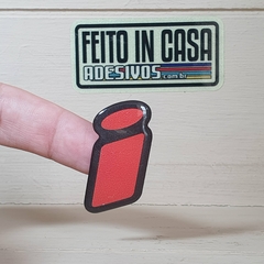 Adesivo Resinado I Vermelho Volkswagen GLSI